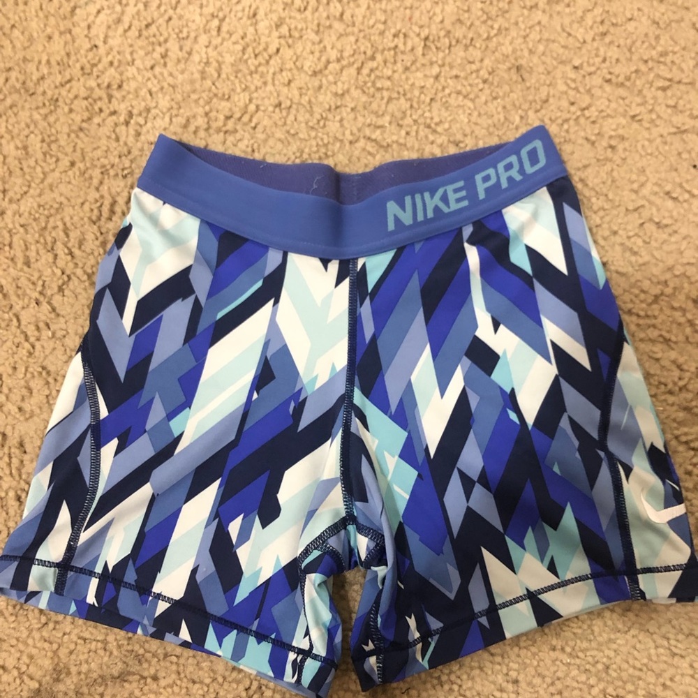 blue Nike spandex